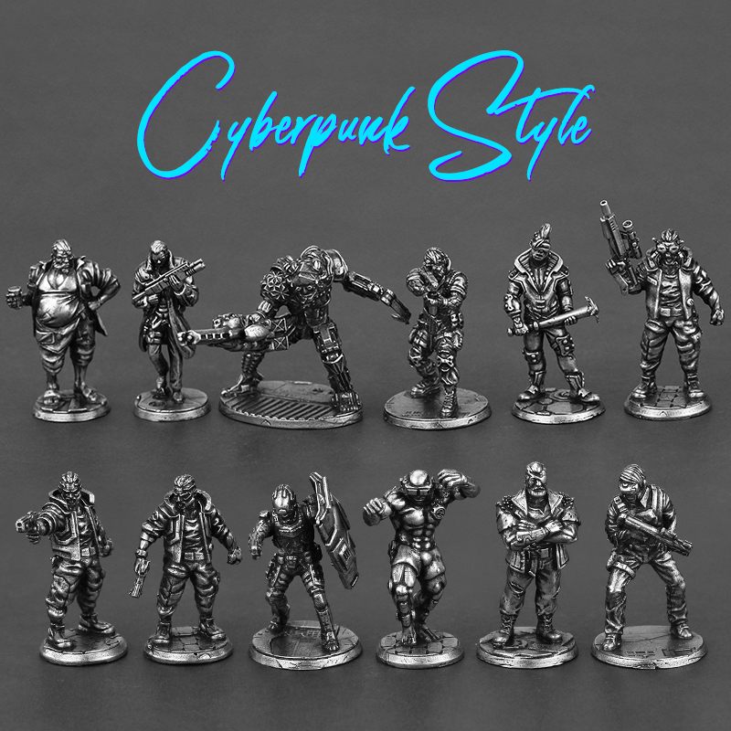 Tech Accessories Board - Futuristic Tech Cyberpunk Style Metalowy model