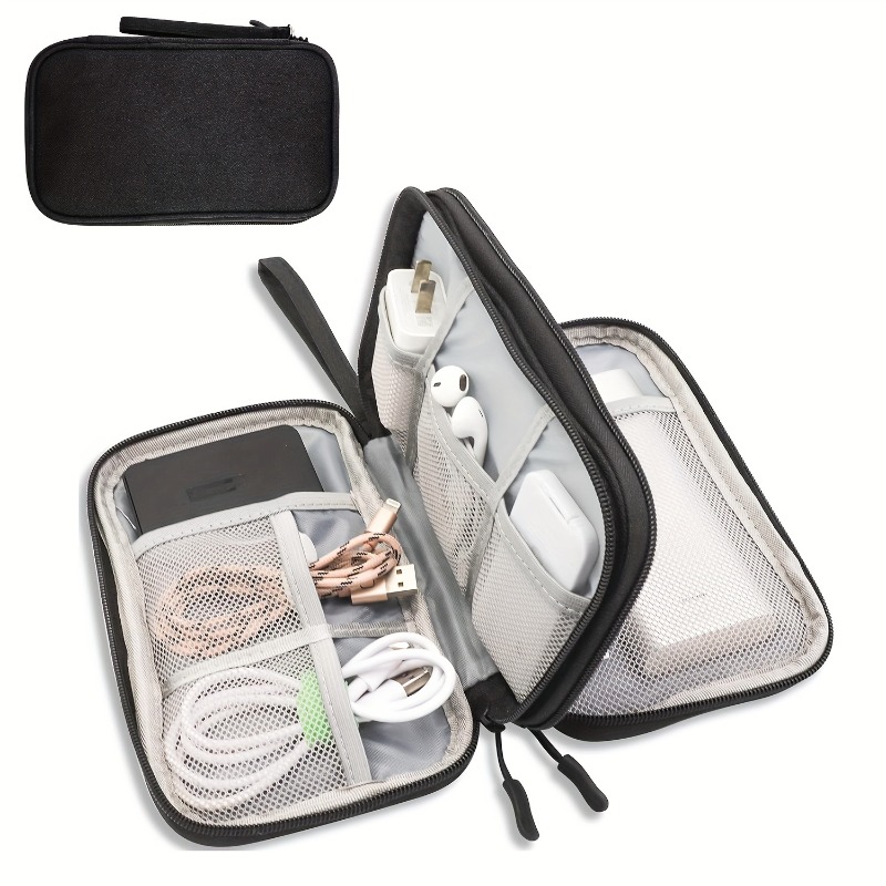 Tech Accessories Case - Torba podróżna z organizerem, wielokieszeniowa saszetka