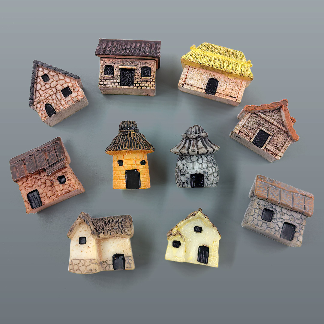Tech House Accessories - Miniaturowa Figurka Domku z Żywicy DIY