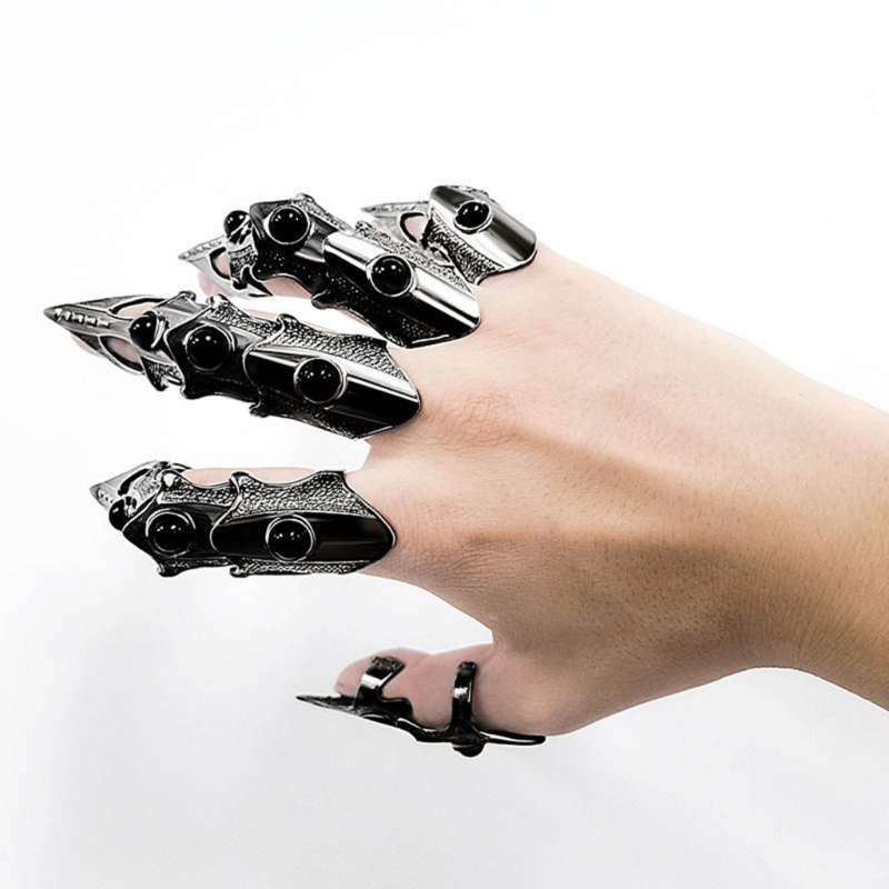 Unique Tech Accessories Gifts - Czarny metalowy pazur unikalny szkielet pełne