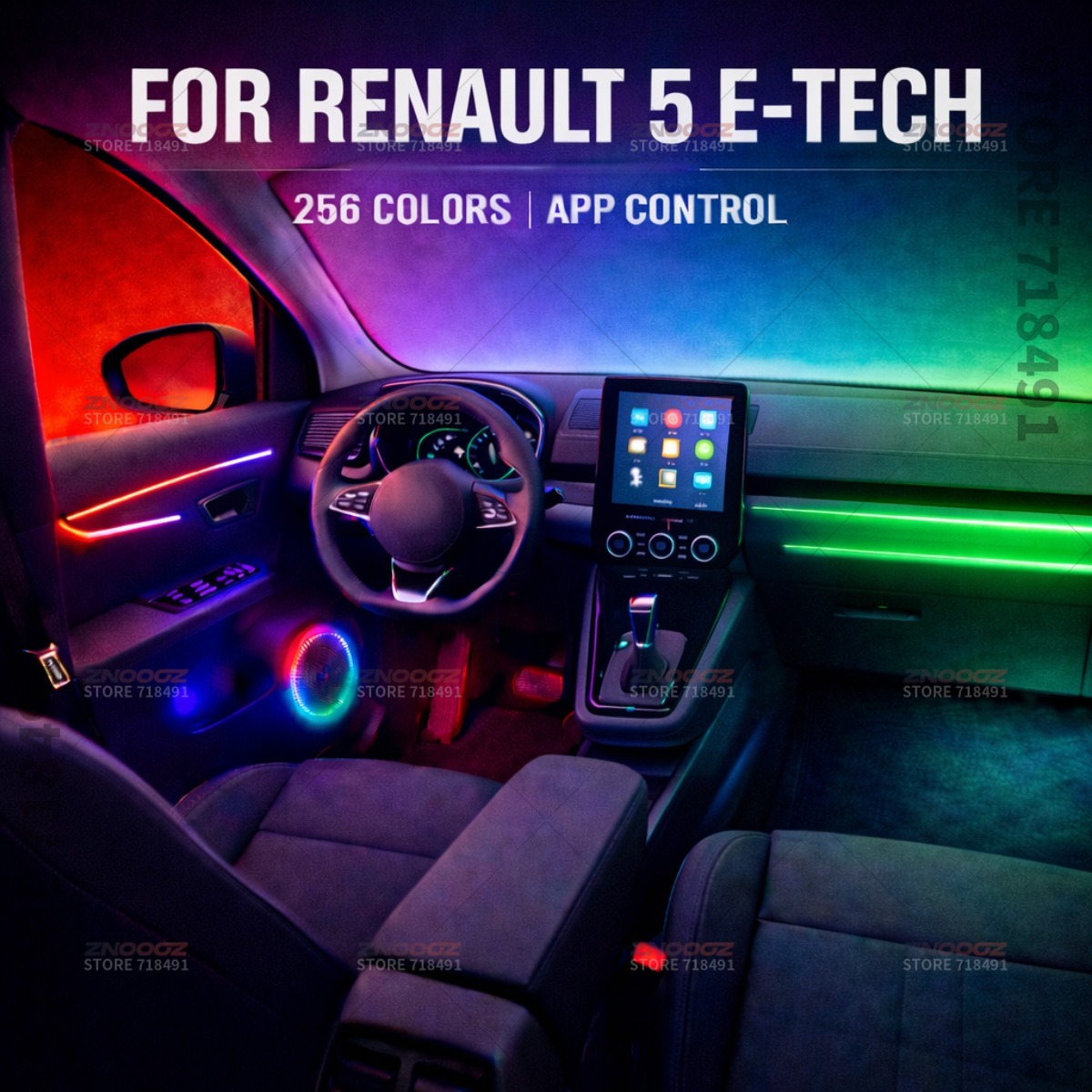 22w1 RGB Akrylowe Oświetlenie  – Tech Accessories Renault recenzja i cena