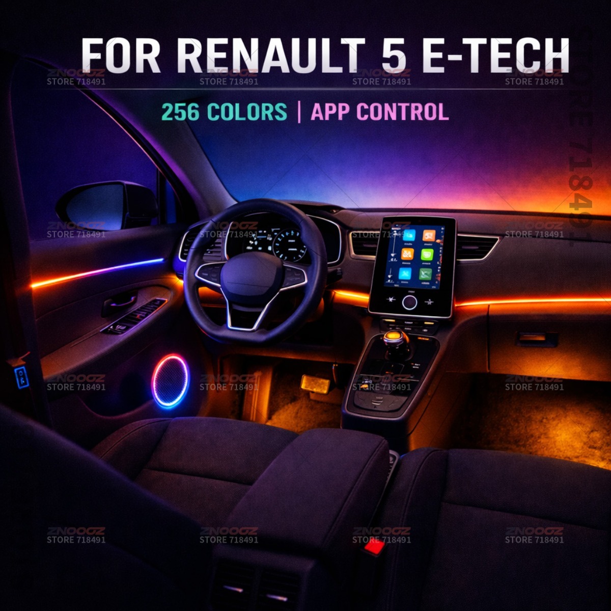 22w1 RGB Akrylowe Oświetlenie  – Tech Accessories Renault recenzja i cena